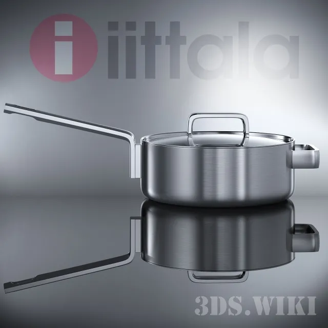 kitchen – Kitchen appliances casserole with lid – iittala 3D Model