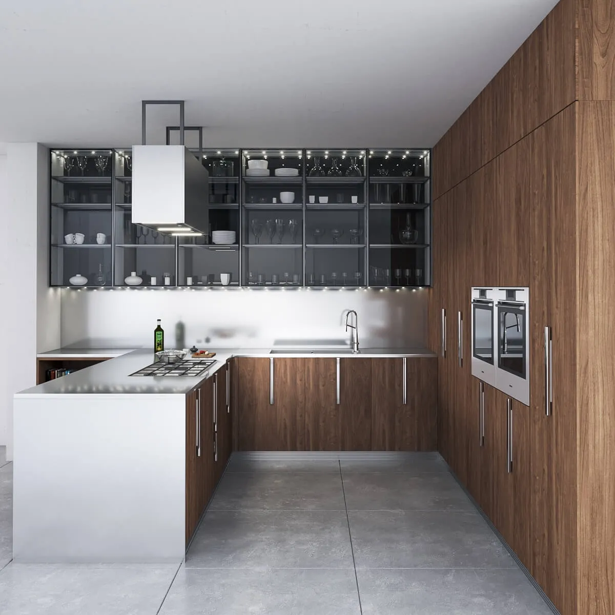 kitchen – Kitchen Barrique Cucina in acciaio 3D Model