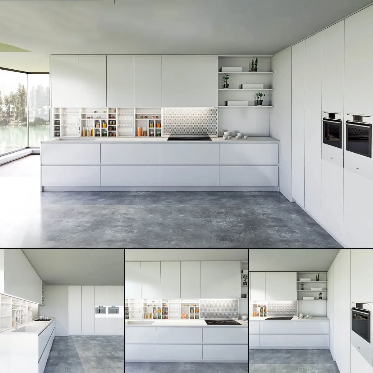 kitchen – Kitchen Bluna Laccato Opaco 3D Model