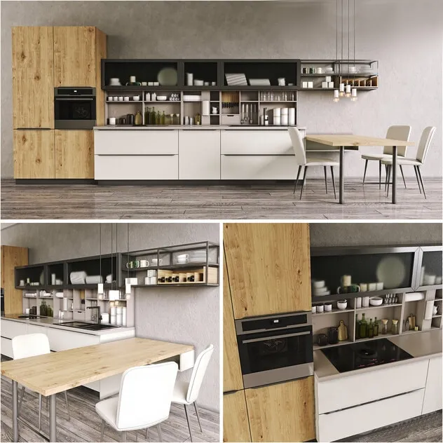kitchen – Kitchen Cucine Lube Oltre 3D Model kitchen – Kitchen Cucine Lube Oltre 3D Model