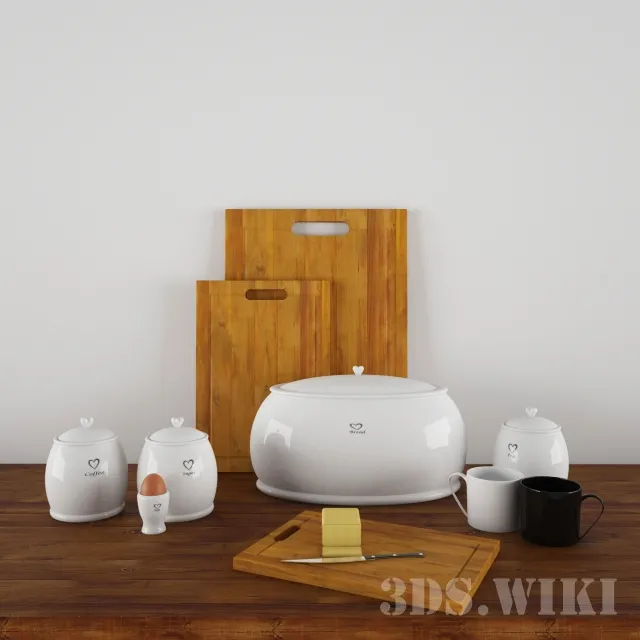 kitchen – Kitchen Decorative Set 3D Model