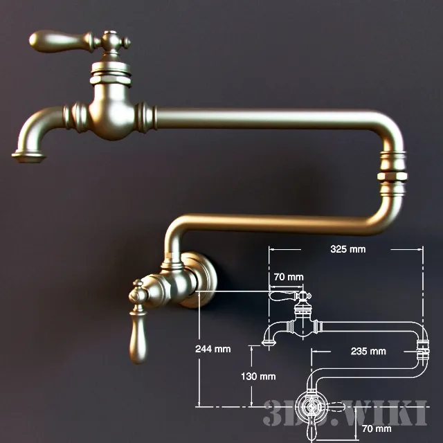 kitchen – Kitchen faucet Kohler Artifacts 3D Model