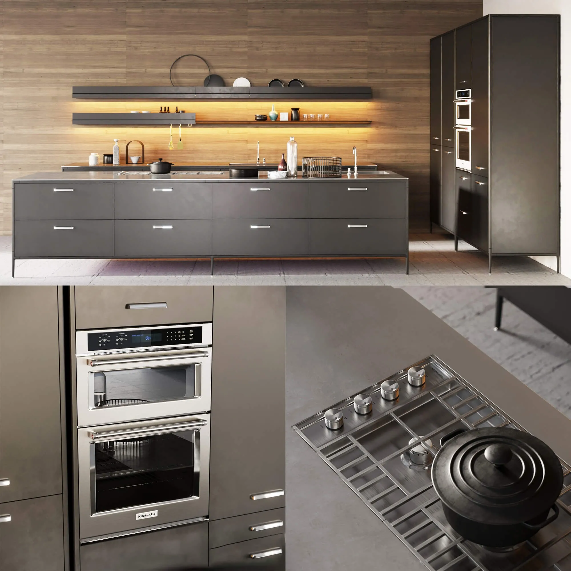 kitchen – Kitchen Set Cesar Unit 3 3D Model