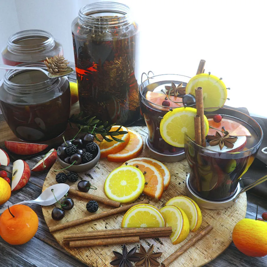 kitchen – Kitchen set for dinner 078 3D Model