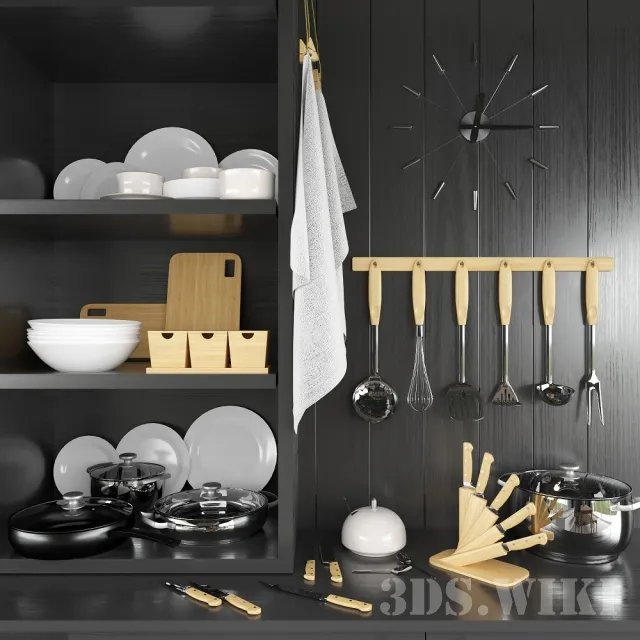 kitchen – Kitchen set – Kitchen accessories 3D Model