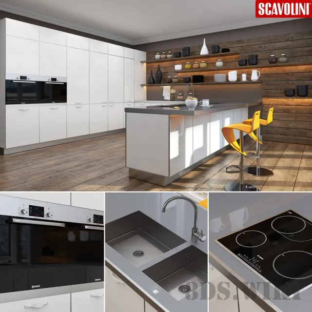 kitchen – Kitchen set Scavollini Crystal 3D Model
