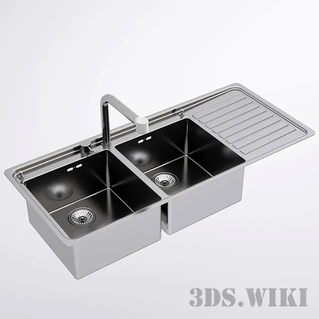 kitchen – Kitchen sink Alpes Inox LFRS 5117 / 2V1S 3D Model