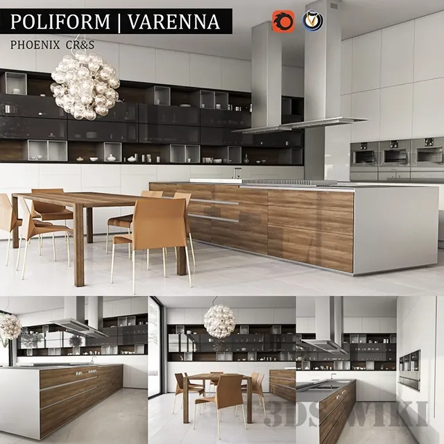 kitchen – Kitchen Varenna Phoenix Poliform Italy 3D Model