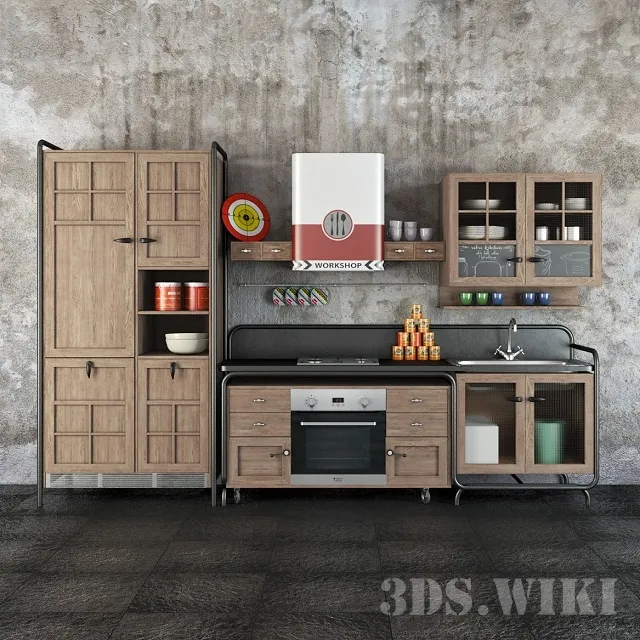 kitchen – Kitchen Workshop Dialma Brown 3D Model