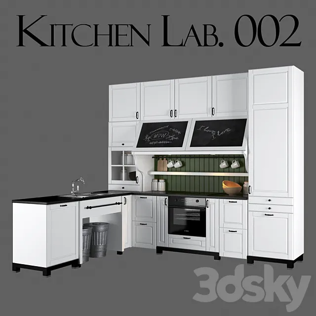 Kitchen Lab. 002 by WoodenHouse 3DModel Kitchen Lab. 002 by WoodenHouse 3DModel