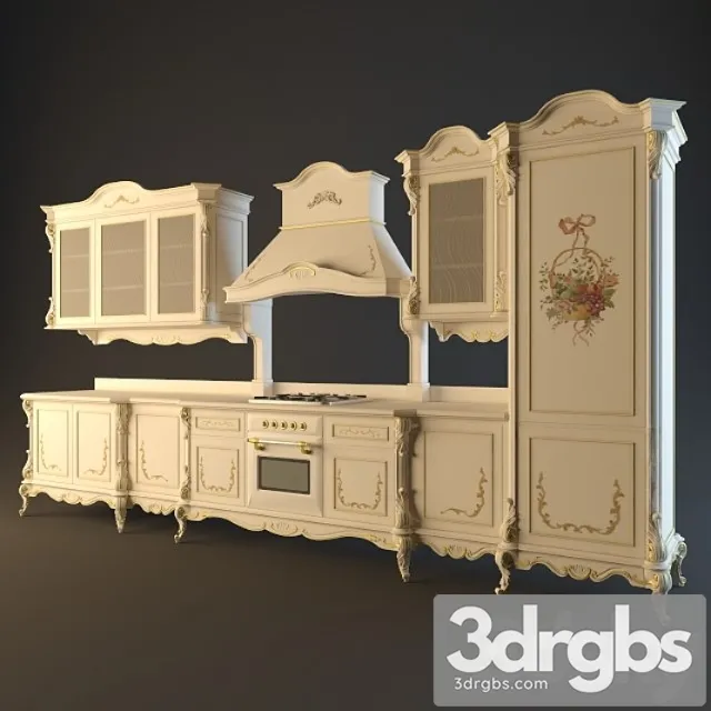 Kitchen listino baroccina 3D Model Download