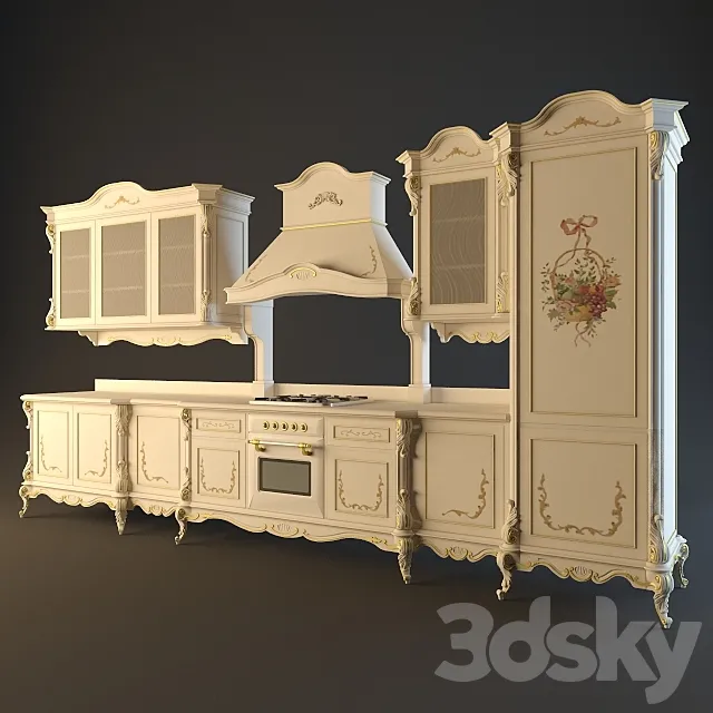 Kitchen Listino BAROCCINA 3DModel