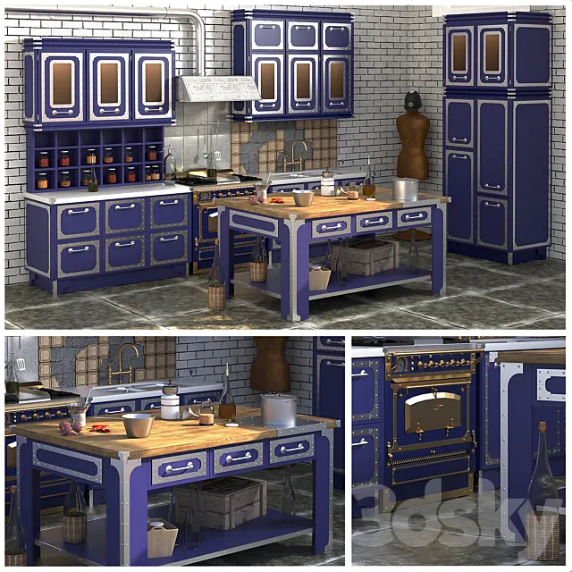 Kitchen “Liverpool” RODA 3D Model