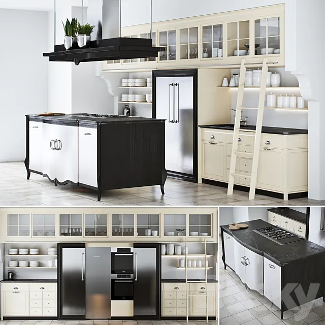 Kitchen Marci Cucine Opera New Classic 3DModel