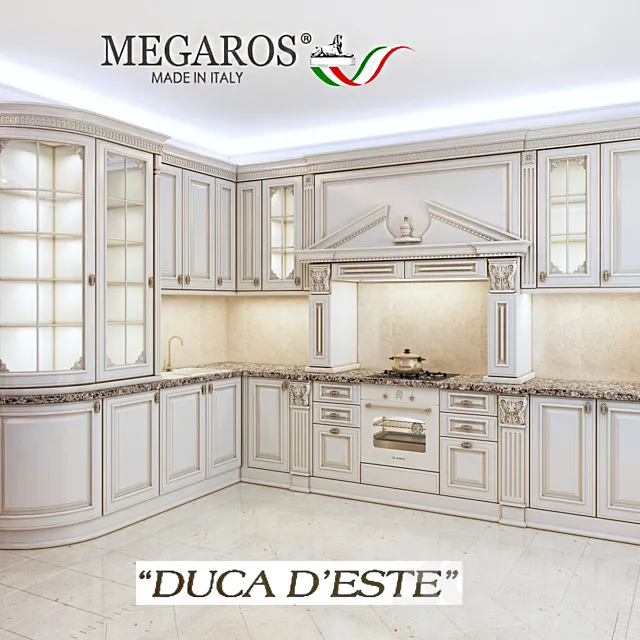 kitchen Megaros duca d’este 3DModel kitchen Megaros duca d’este 3DModel