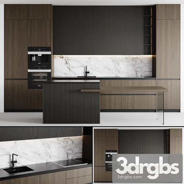 Kitchen Modern 007 3D Model Download