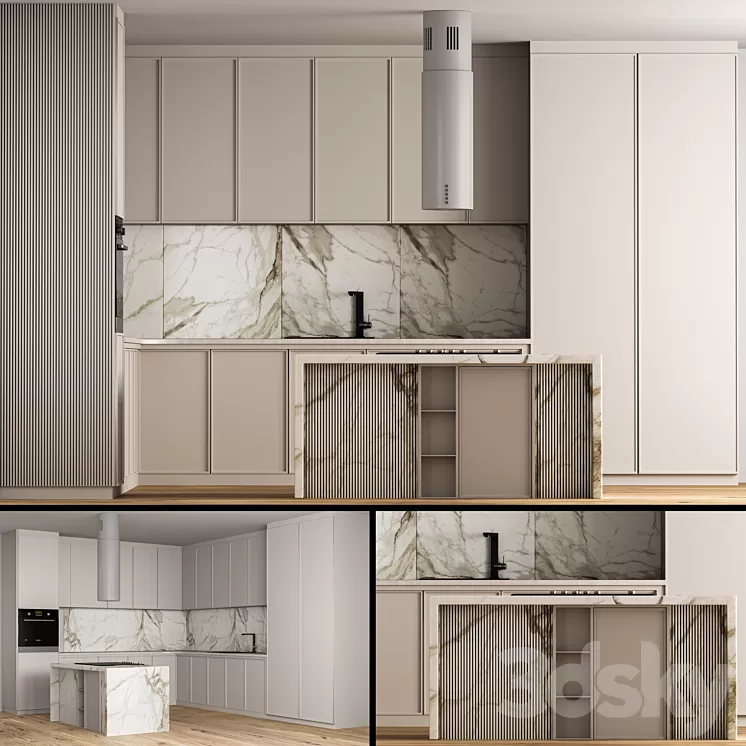 kitchen modern 04 3D Model Free Download