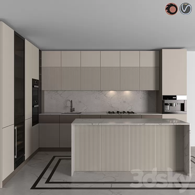 Kitchen Modern 06 (Corner Kitchen) 3D Model Free Download Kitchen Modern 06 (Corner Kitchen) 3D Model Free Download
