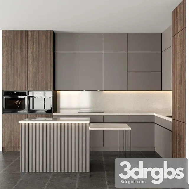 Kitchen Modern 1 3D Model Download