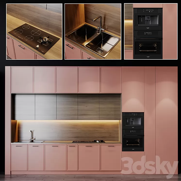 Kitchen Modern 10 3D Model Kitchen Modern 10 3D Model
