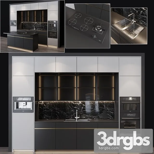 Kitchen modern 12 3D Model Download