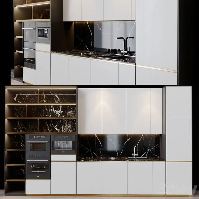 Kitchen modern 16 3D Model