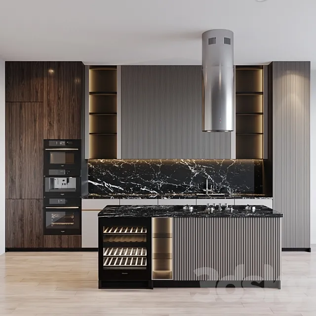 kitchen modern 35 3D Model kitchen modern 35 3D Model