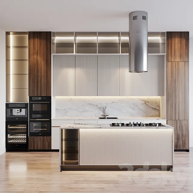 kitchen modern 36 3D Model kitchen modern 36 3D Model