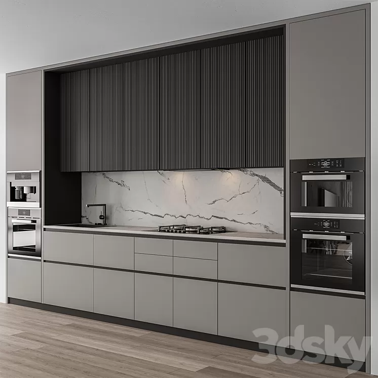Kitchen Modern – Gray and Black Cabinets 97 3D Model Free Download Kitchen Modern – Gray and Black Cabinets 97 3D Model Free Download