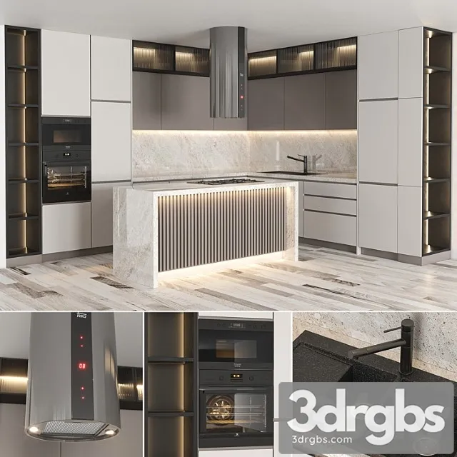 Kitchen Modern03 3D Model Download