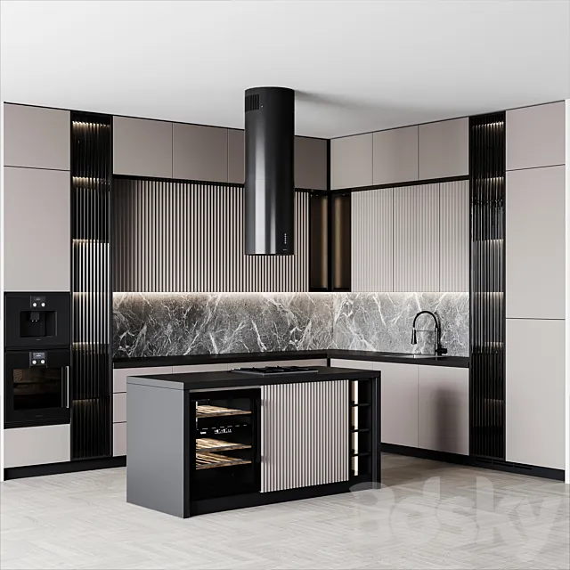 Kitchen Modern147 3D Model Kitchen Modern147 3D Model