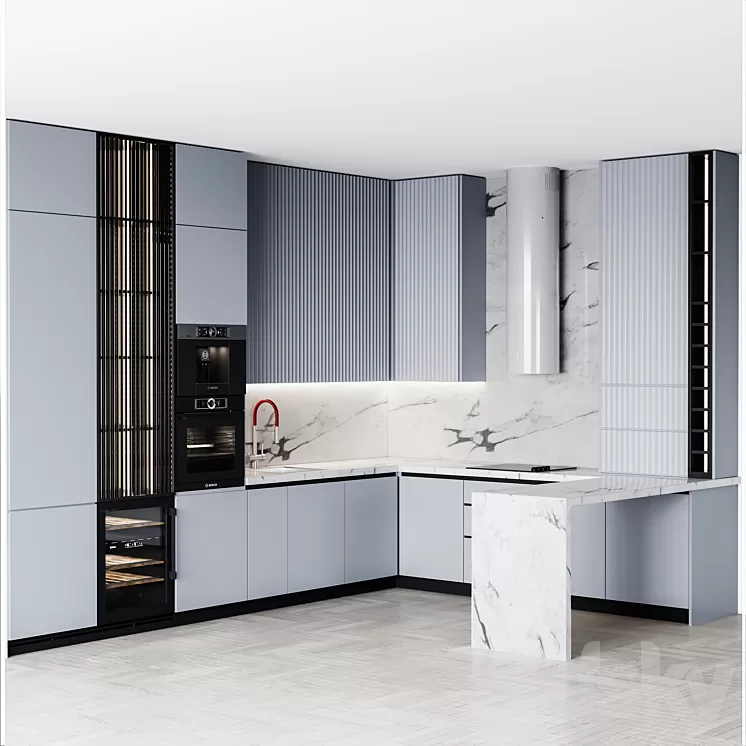 Kitchen Modern150 3D Model Free Download Kitchen Modern150 3D Model Free Download