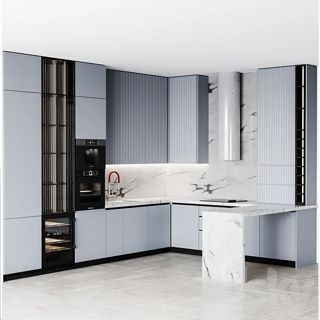 Kitchen Modern150 3DModel Kitchen Modern150 3DModel