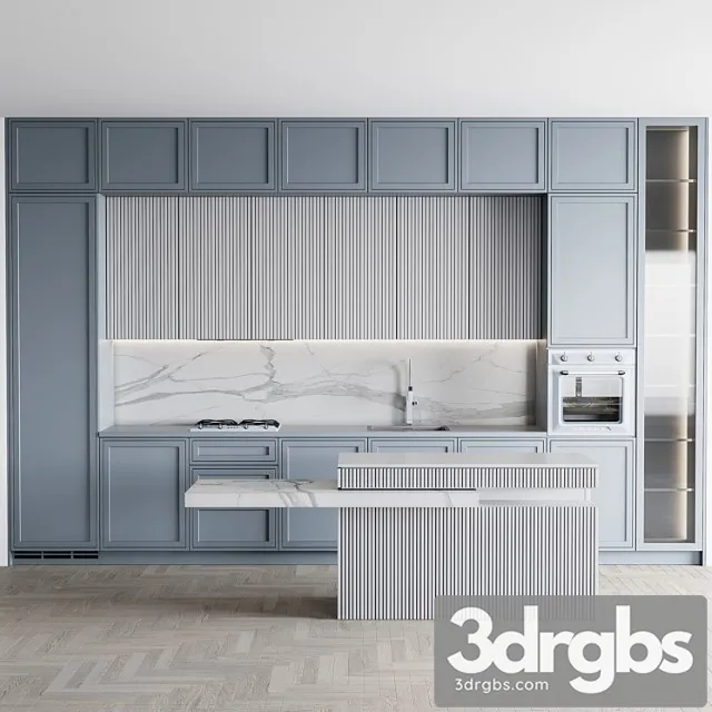 Kitchen Modern159smge Set 1 3D Model Download