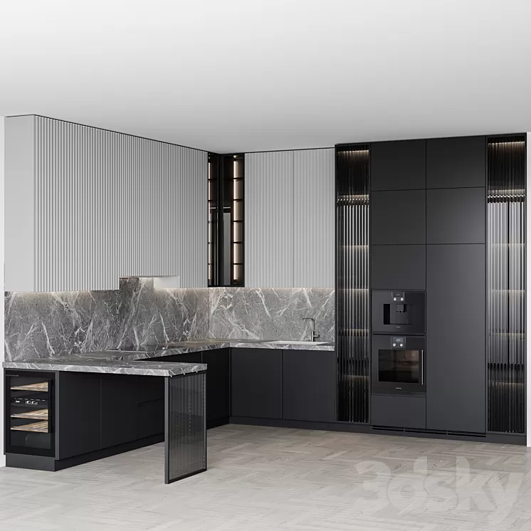 kitchen modern163 3D Model Free Download