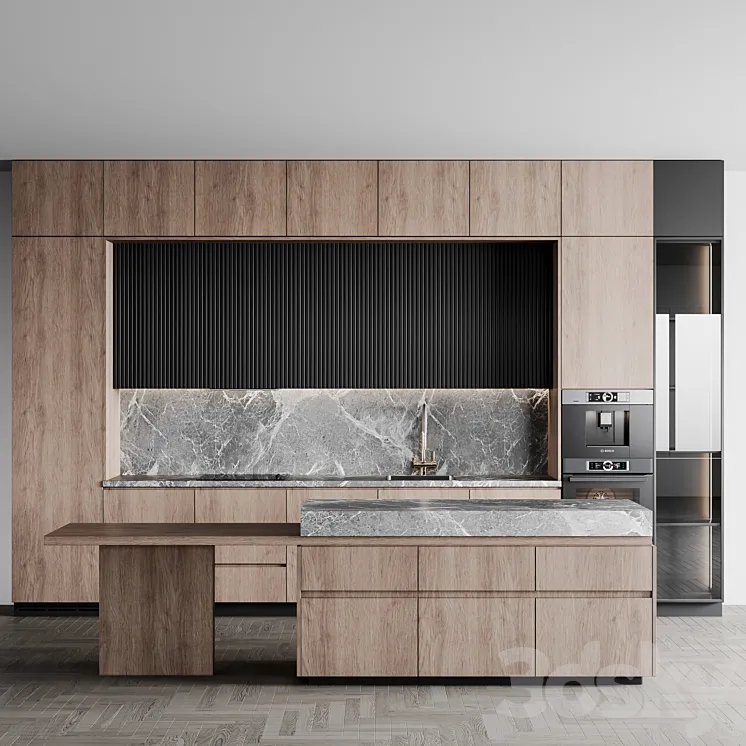 kitchen modern217 3D Model Free Download