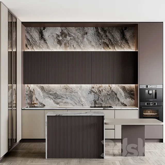 kitchen modern233 3D Model kitchen modern233 3D Model