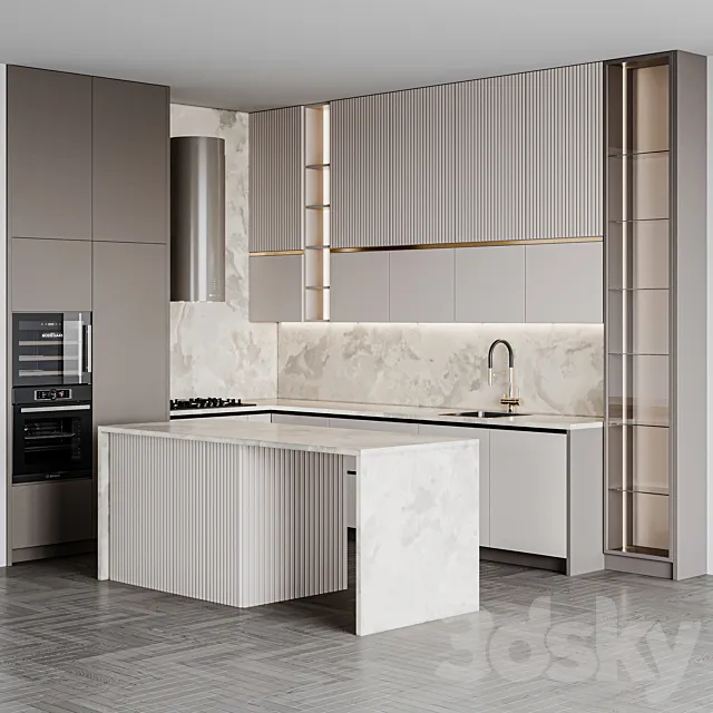 kitchen modern273 3D Model kitchen modern273 3D Model