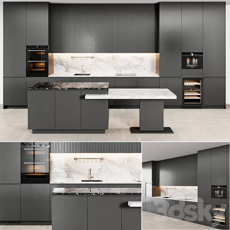 kitchen modern72 3D Model Free Download kitchen modern72 3D Model Free Download