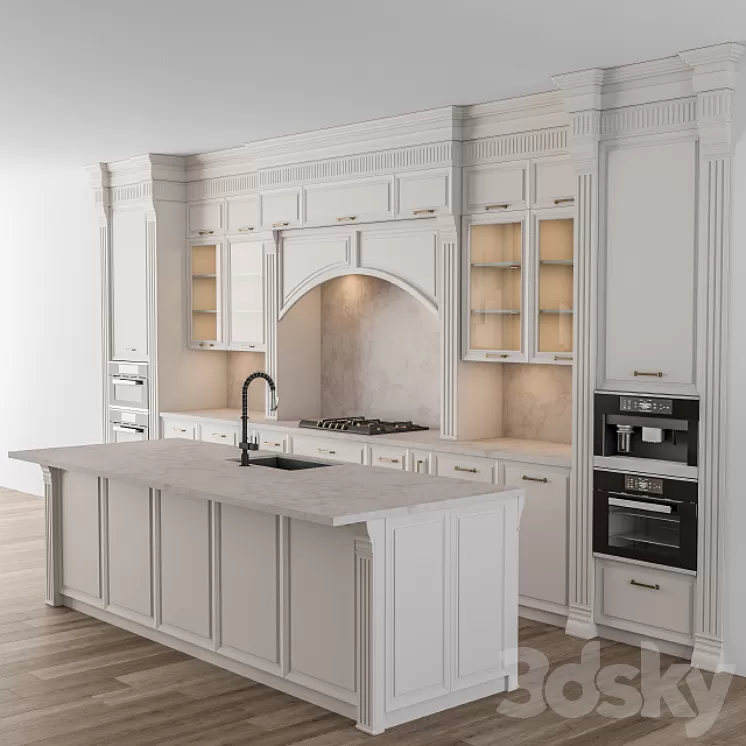 Kitchen Neo Classic White – Set 47 3D Model Free Download Kitchen Neo Classic White – Set 47 3D Model Free Download