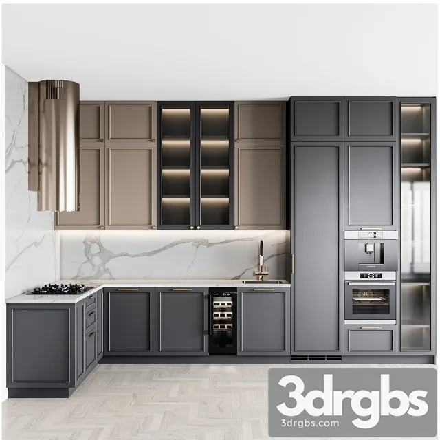 Kitchen Neoclassic 144 3D Model Download