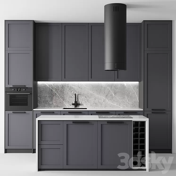 Kitchen No. 20 3D Model Kitchen No. 20 3D Model