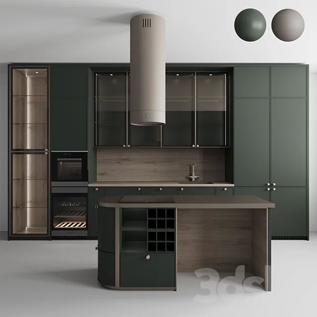 Kitchen No. 59 Duo 3D Model Kitchen No. 59 Duo 3D Model