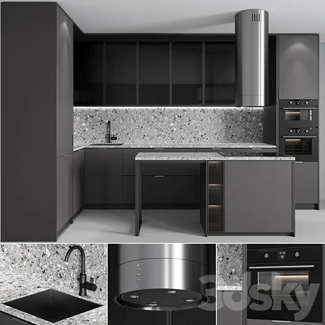 Kitchen No. 6 3D Model Kitchen No. 6 3D Model