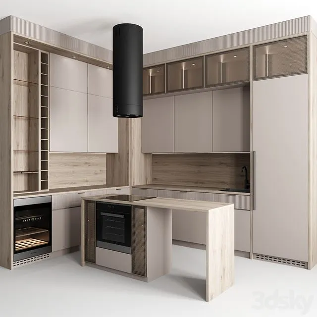 Kitchen No. 60 3D Model Kitchen No. 60 3D Model