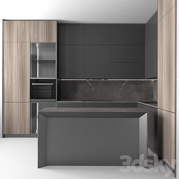 Kitchen No. 77 3D Model Kitchen No. 77 3D Model