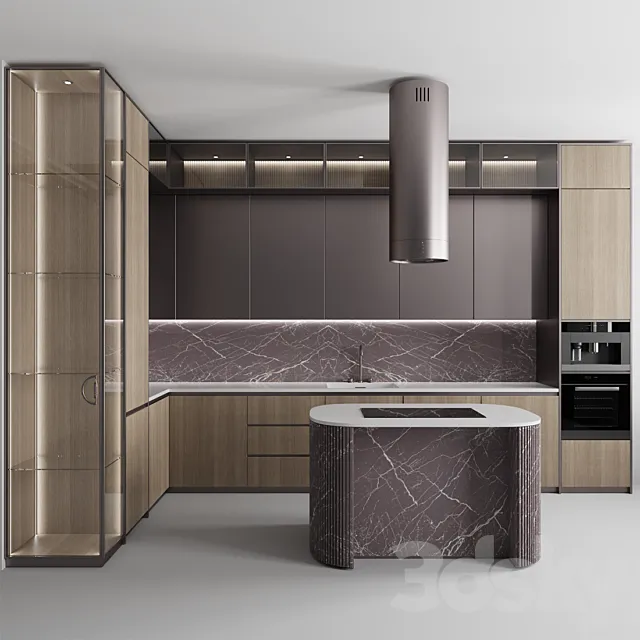 Kitchen No. 88  “Iron Rose” 3D Model