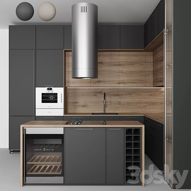 Kitchen No. 92 3D Model Kitchen No. 92 3D Model