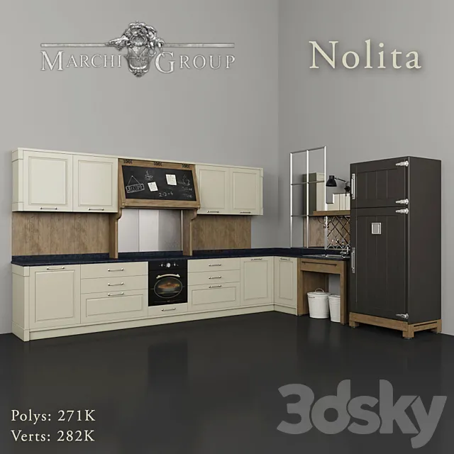 Kitchen Nolita. Marchi Group 3DModel