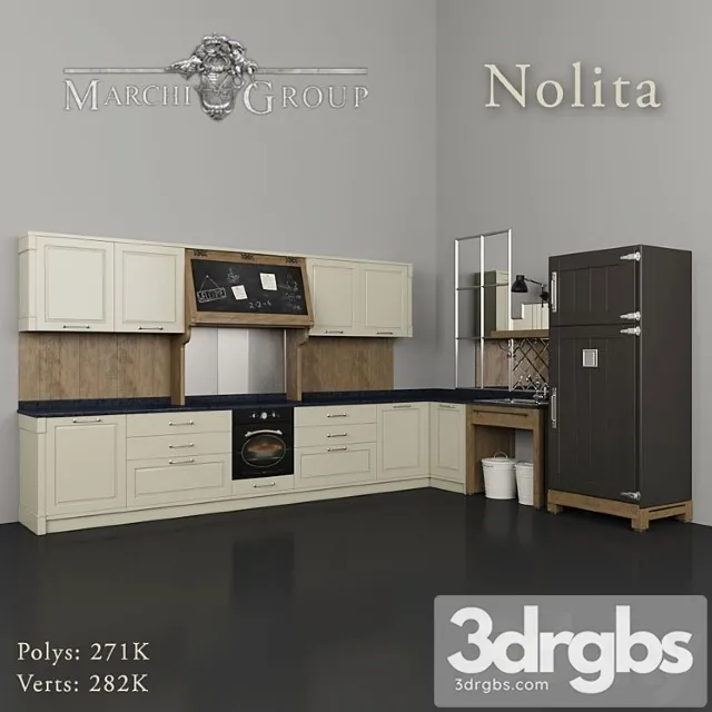 Kitchen Nolita Marshi Group 3D Model Download